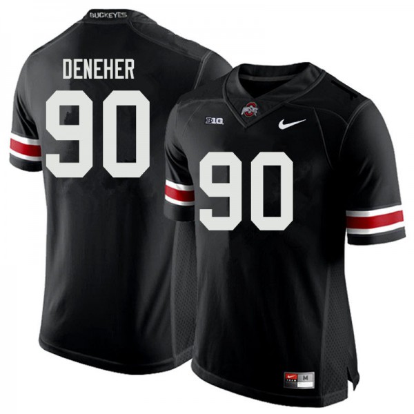 Ohio State Buckeyes #90 Jack Deneher Men Official Jersey Black
